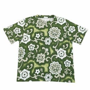 Vintage 90s Y2K Quiksilver Floral All Over Print Knit T-Shirt Mens Sz XL Green
